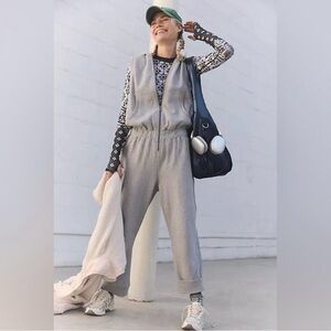 NWT FP Movement by Free People Set Go Onsie in Light Gray